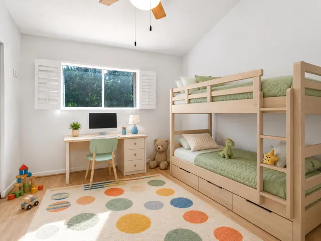 Virtually Staged Guest Bedroom