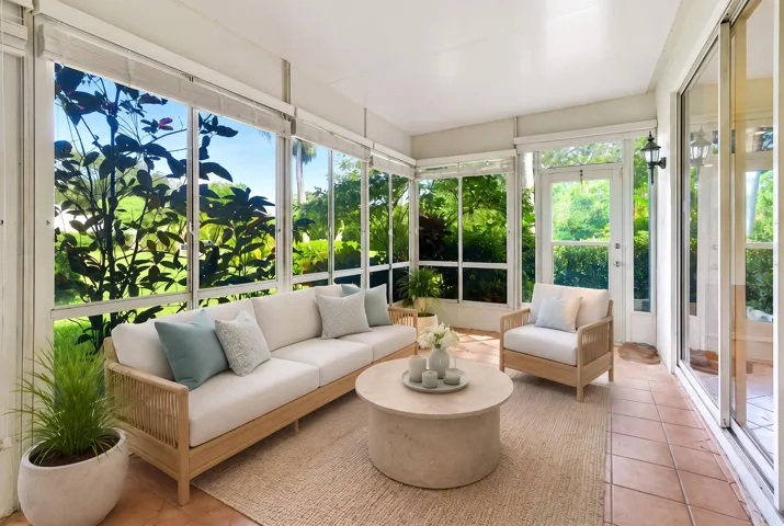 Virtually Staged Florida Room
