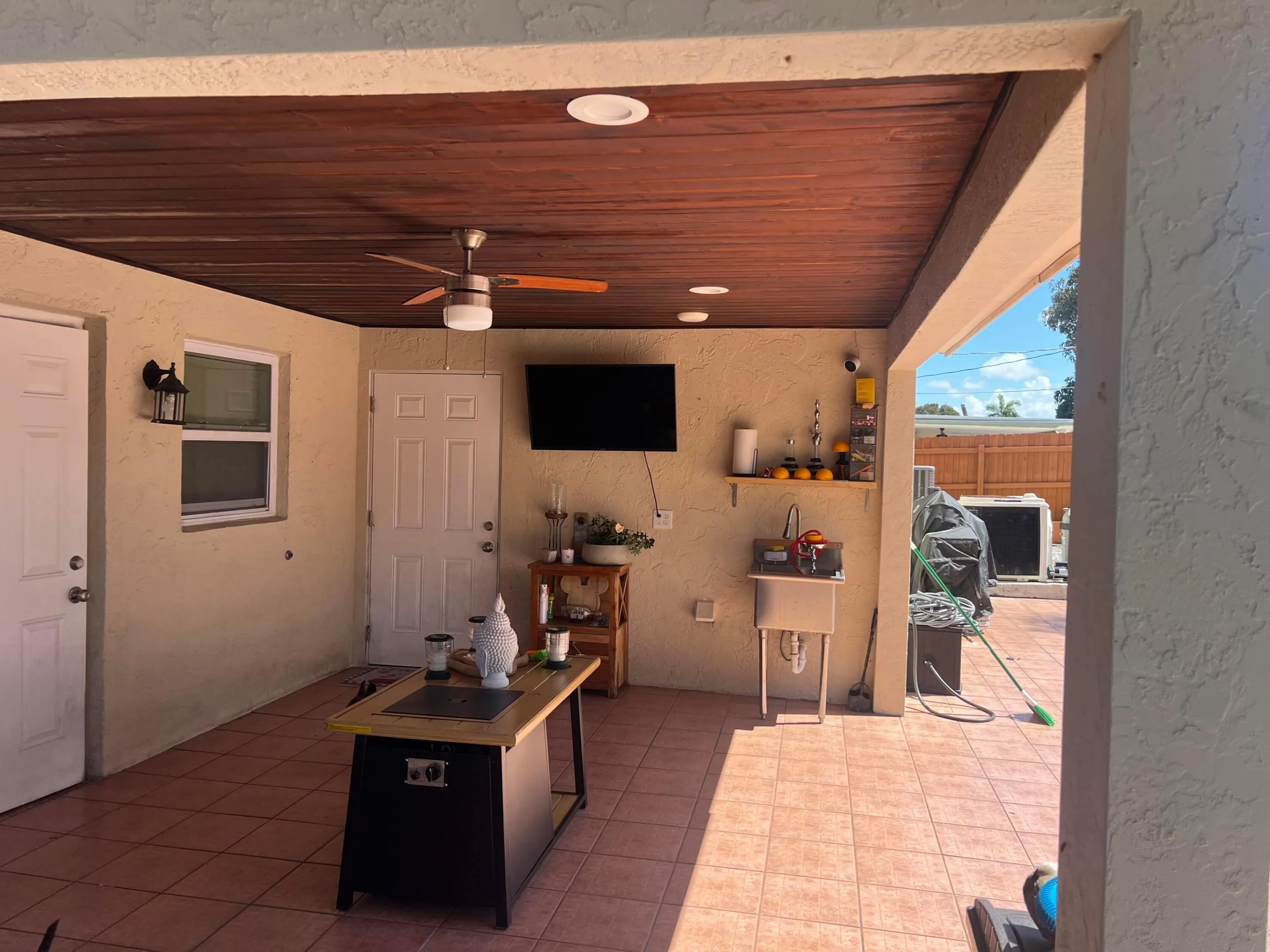 Back patio