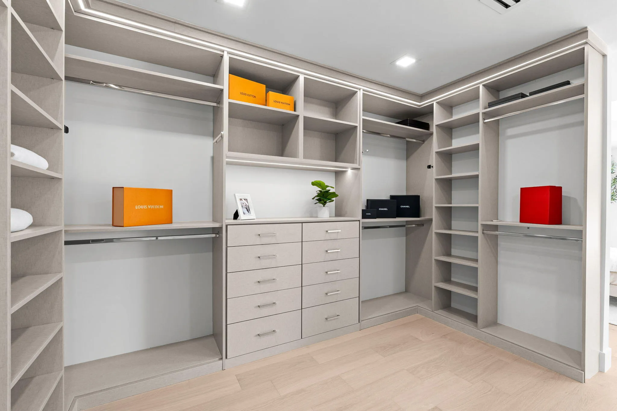 Primary closet