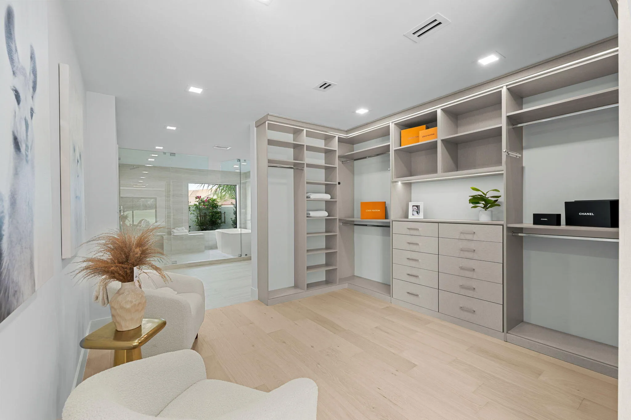 Primary closet