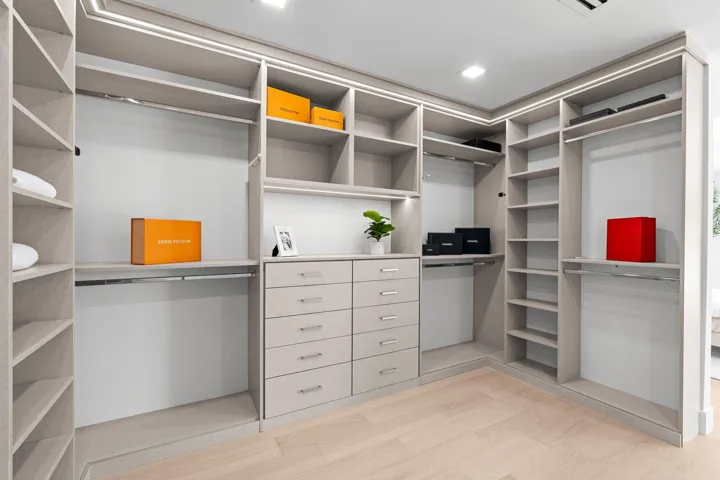 Primary closet