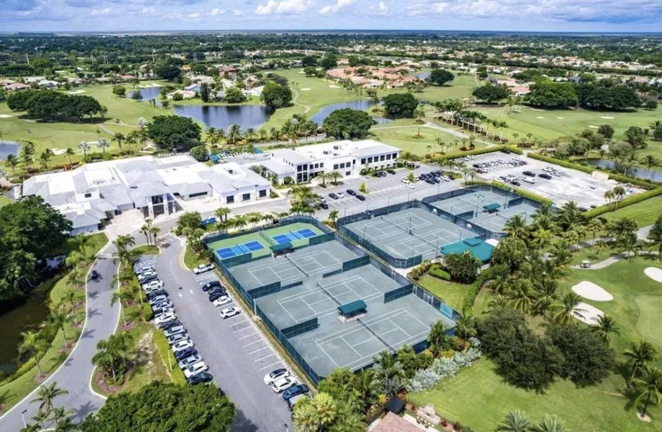 Boca Wood country club club house and tennis / pickle ball facilities