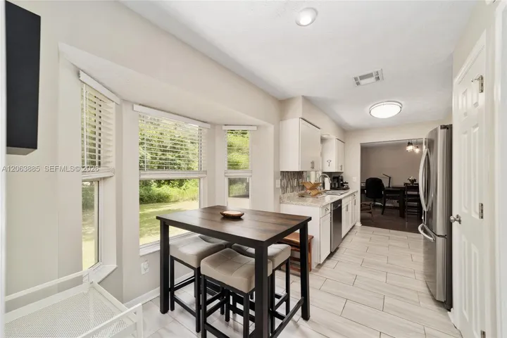 Dining in kitchen