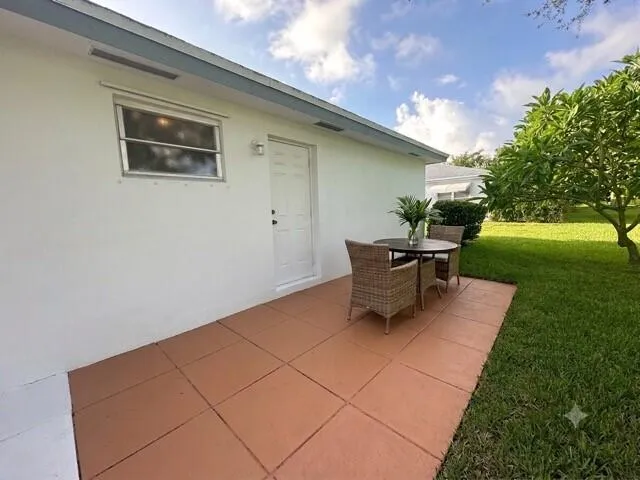 Back yard patio