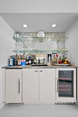 Fully Stocked Wet Bar