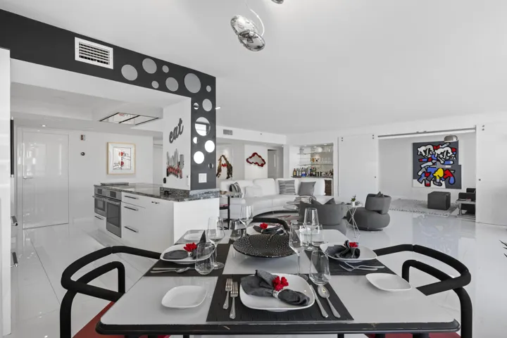 Dining Room to Kitchen and Living