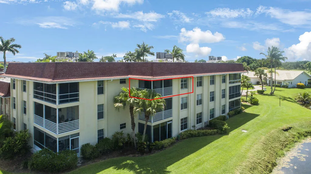 Third story location provides wide water and golf views.