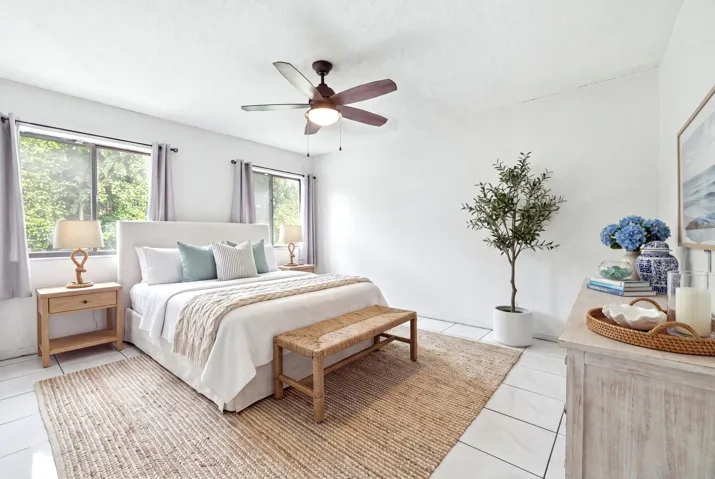 Virtually Staged Primary Bedroom