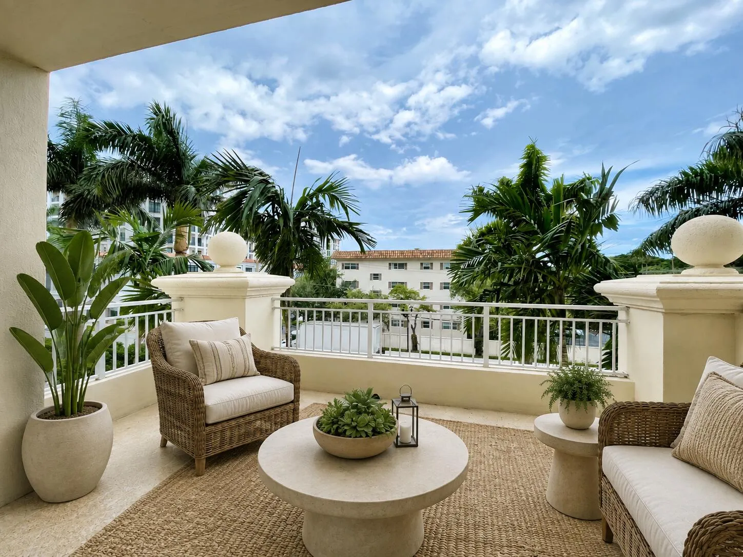Oversized terrace.