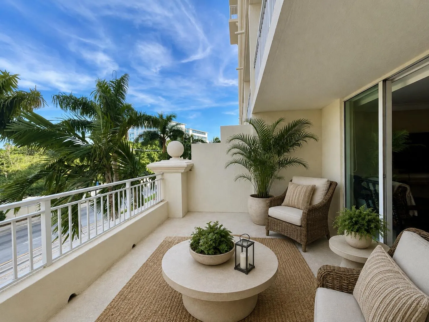 Oversized terrace