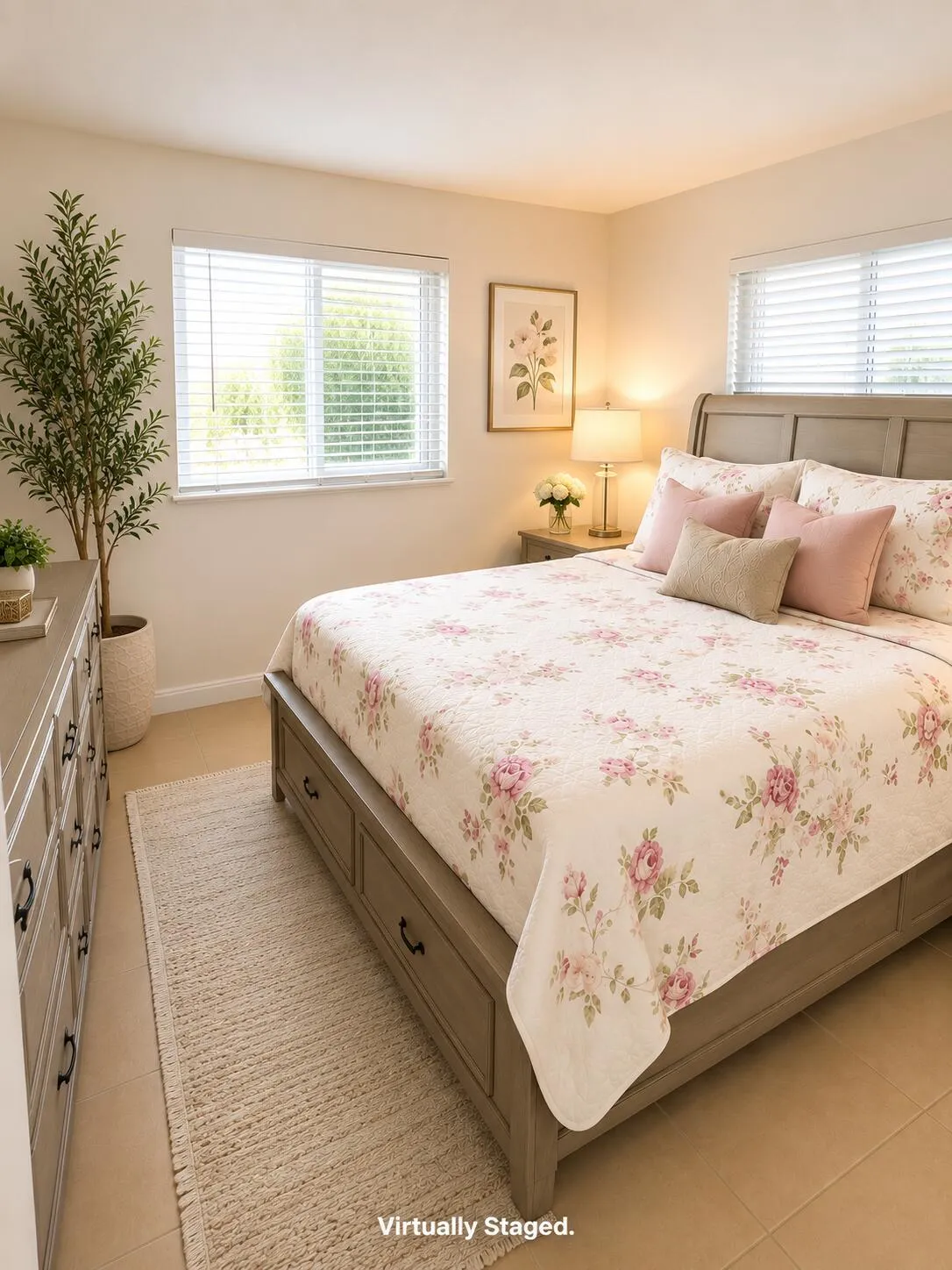 Virtual staged Bedroom Design2 with VT w
