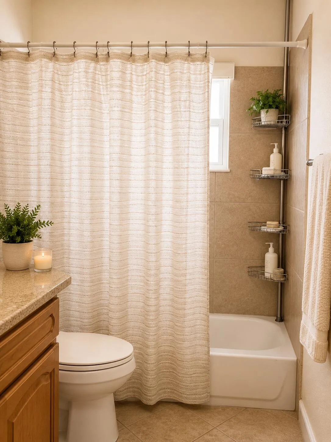 Virtual staged 2nd bathroom