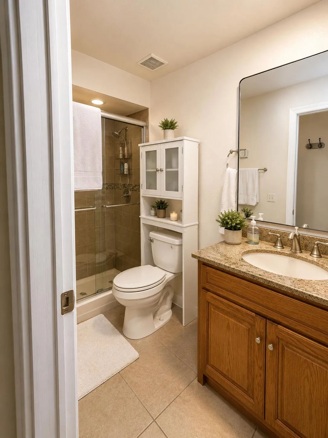 Virtual staged MASTER BATHROOM