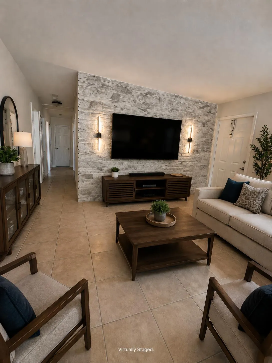 Virtual staged Living Room