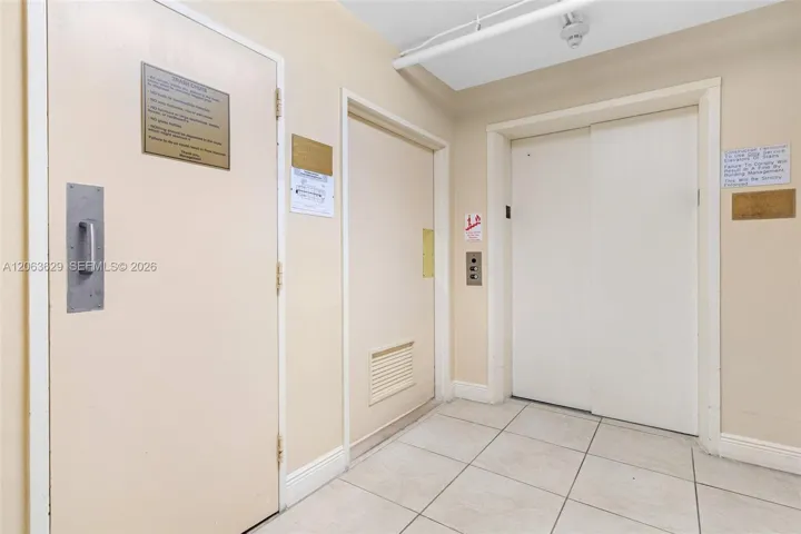 Service elevator area