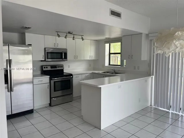 kitchen with snack counter