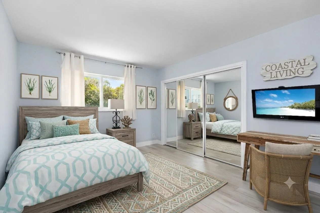 virtually staged bedroom