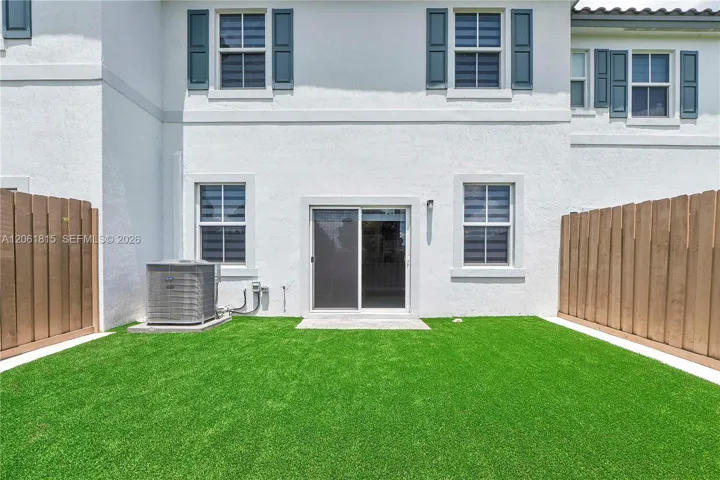 Backyard with Artificial Grass