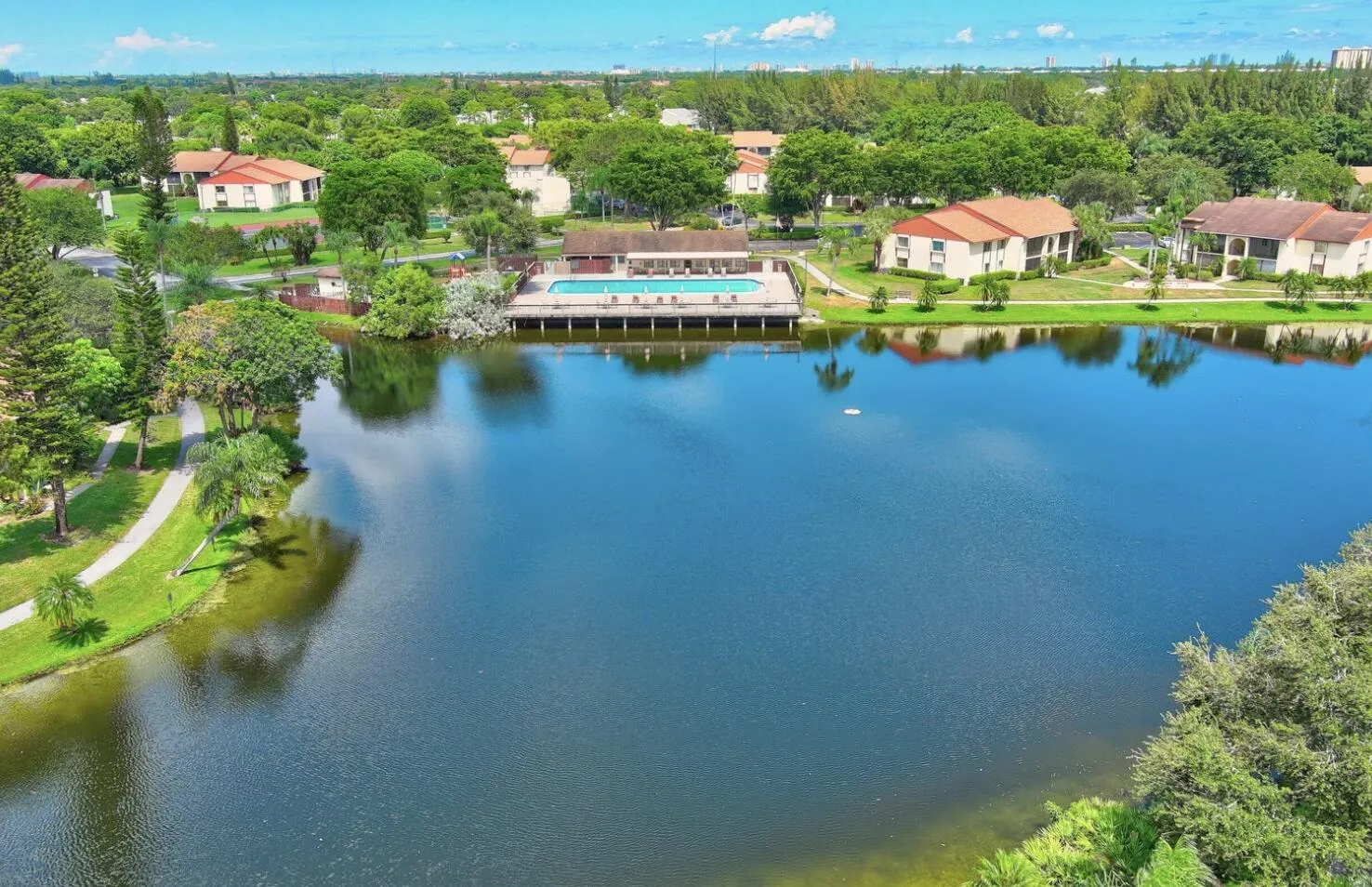 lake clubhouse view