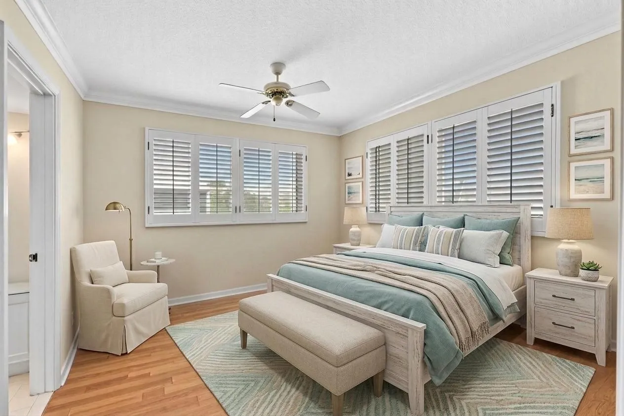 Guest Room Staged