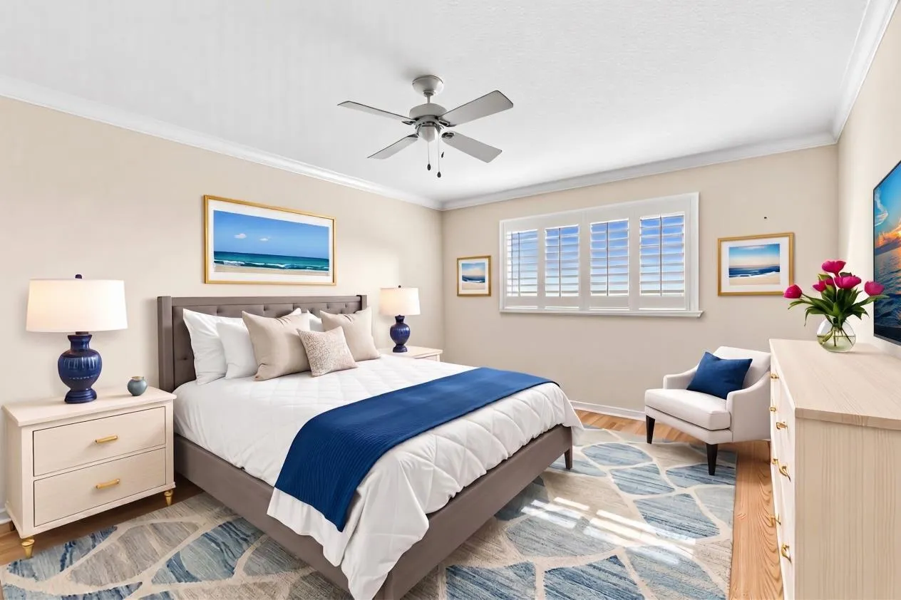 Staged Primary Bedroom