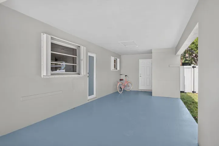 Carport has Storage Closet