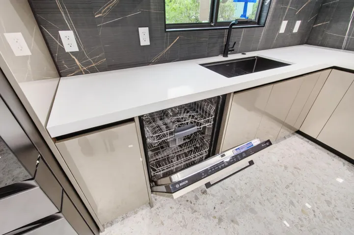 Dishwasher hidden from view