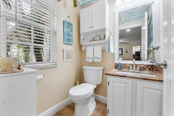 Downstairs half bath