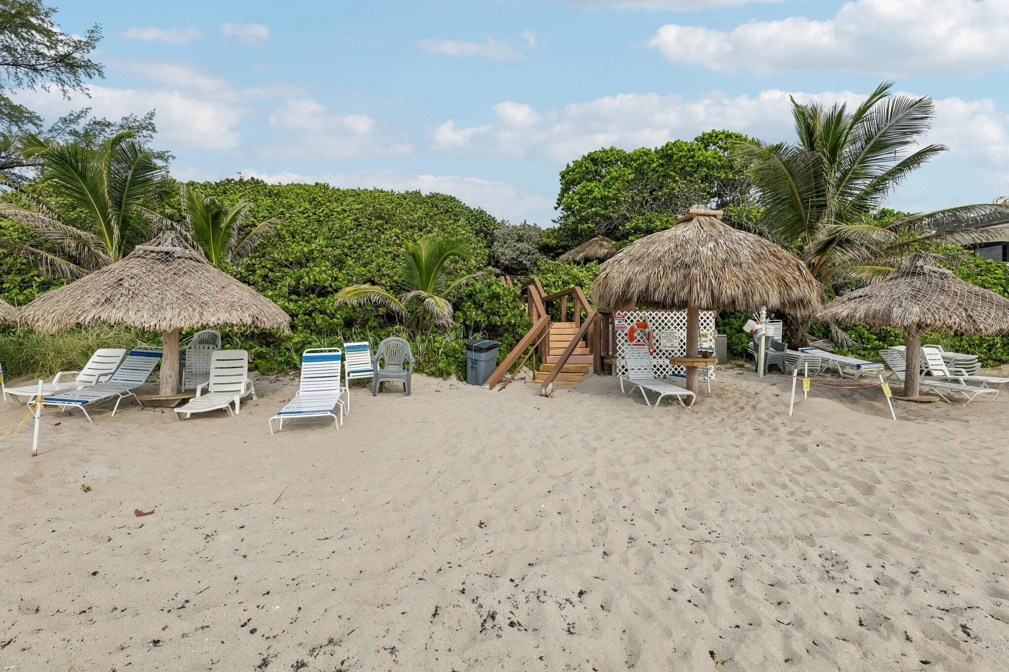 Beach with Tiki Area