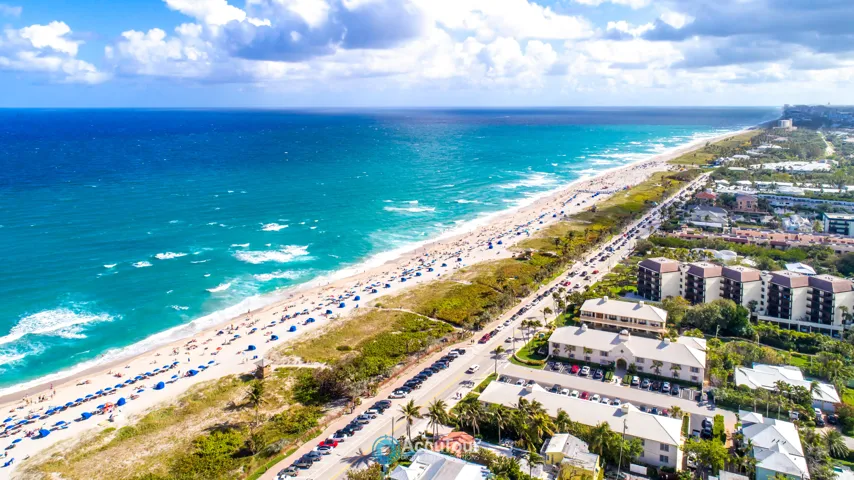 Delray Beach Beachfront - AccuTour Stock