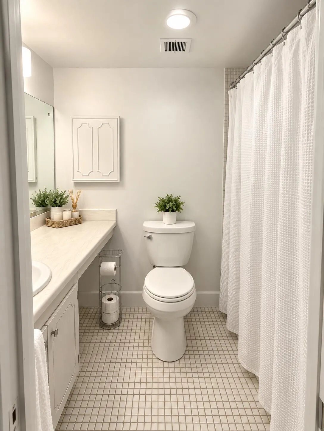Newly Painted Bathroom