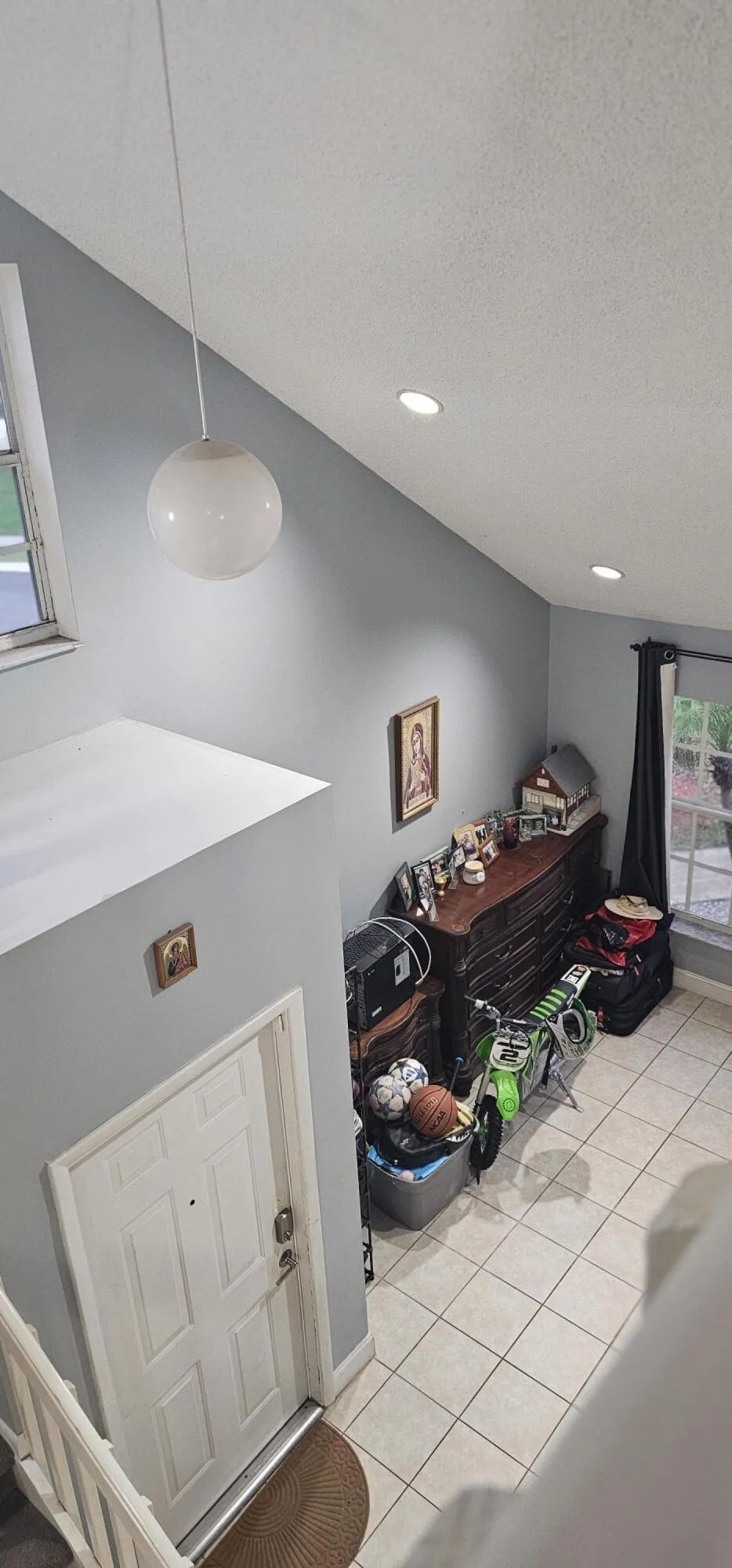view from upstairs