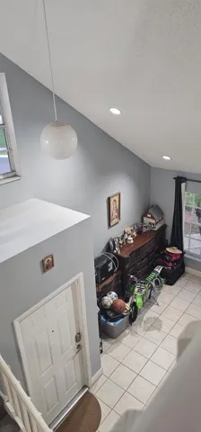 view from upstairs