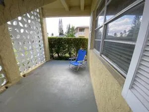 Covered open porch
