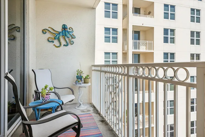 Private Balcony facing the river