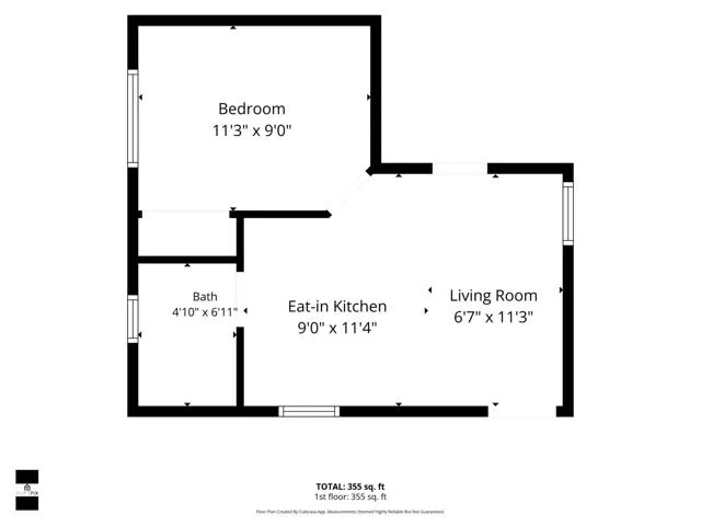 partial floor plan for guest house