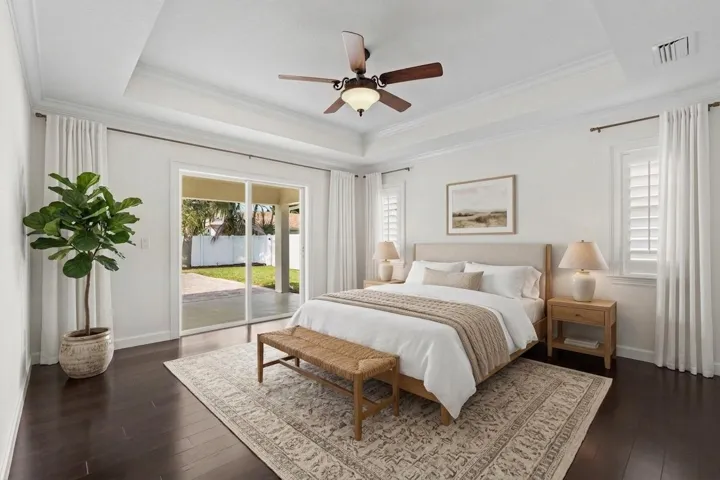 Primary bedroom virtual staging
