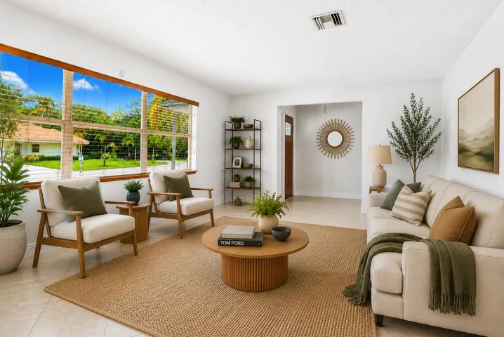 STAGED living room