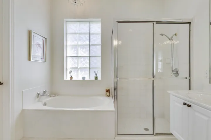 Primary Bath tub and shower