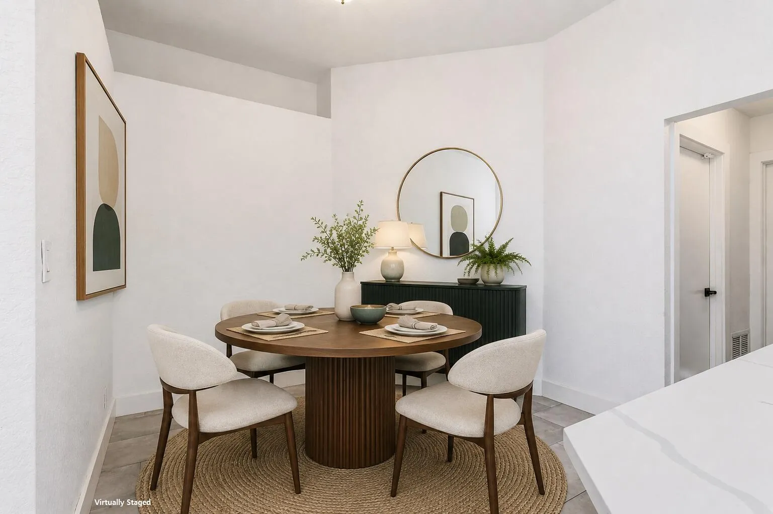 Dining Room - Virtually Staged Text
