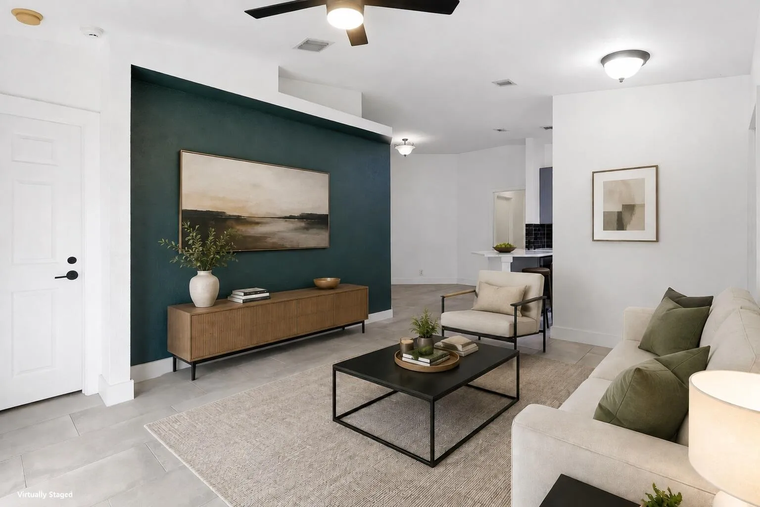 Living Room 1 - Virtually Staged Text