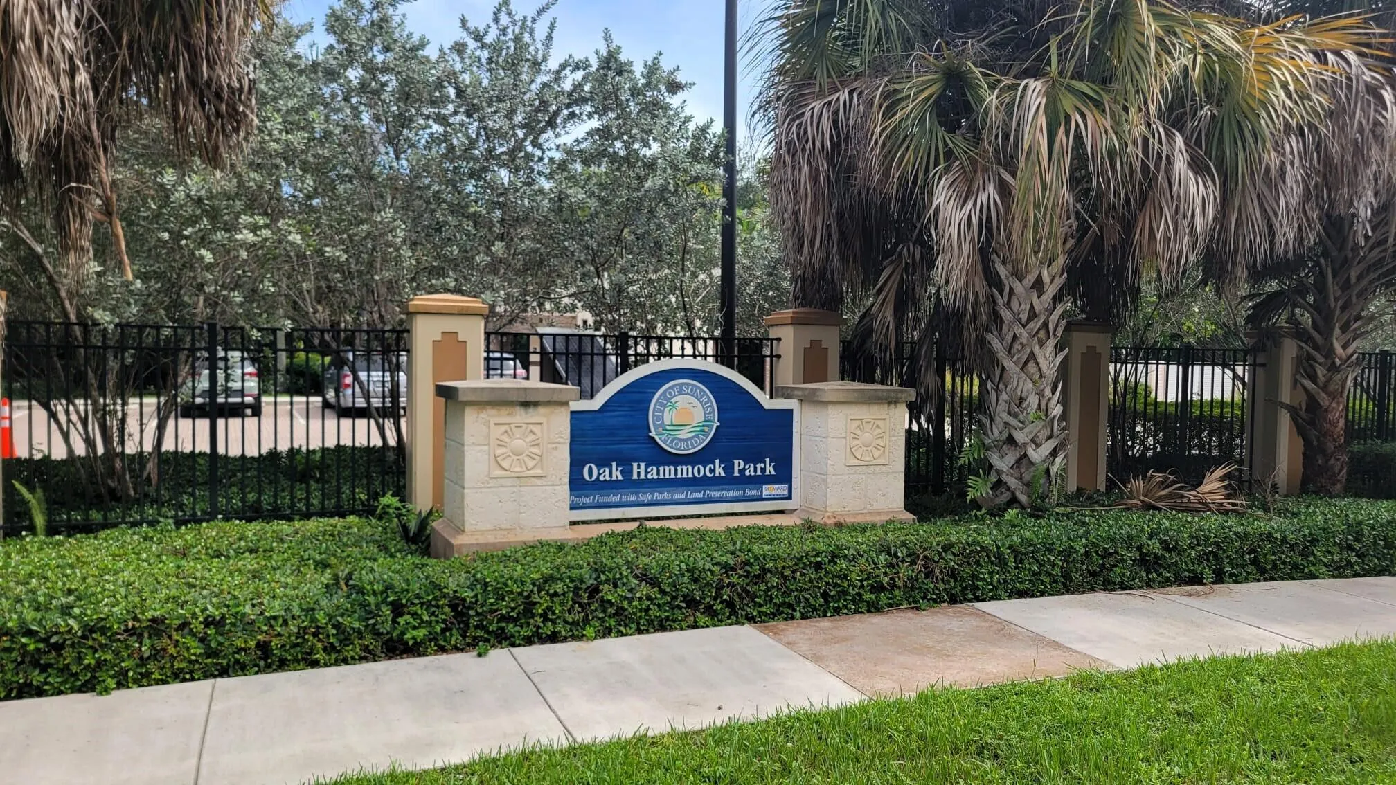 Park right outside Community