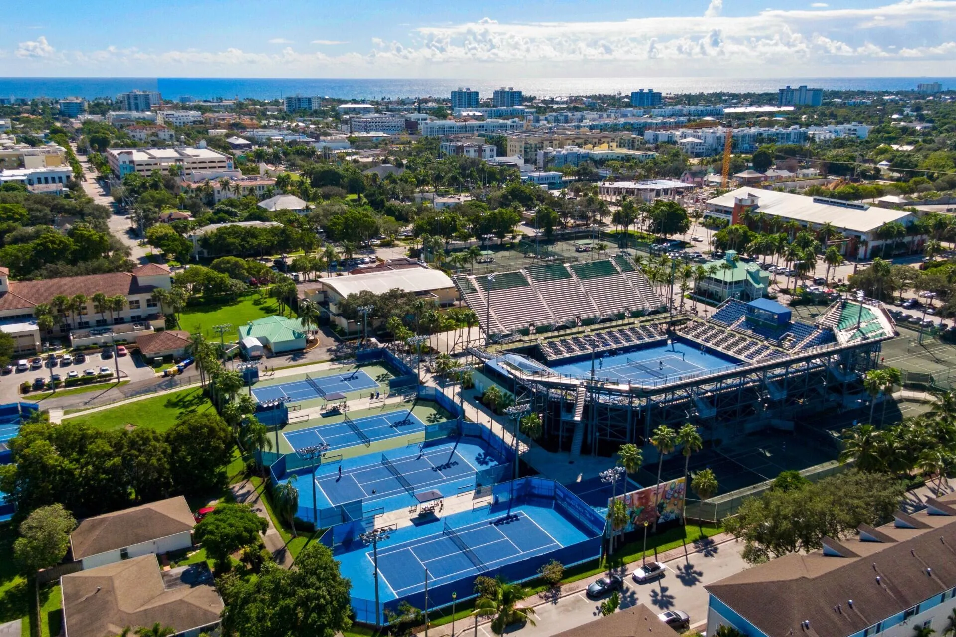 Known for Championship Tennis this is home court for Chris Evert & Coco Gauff.