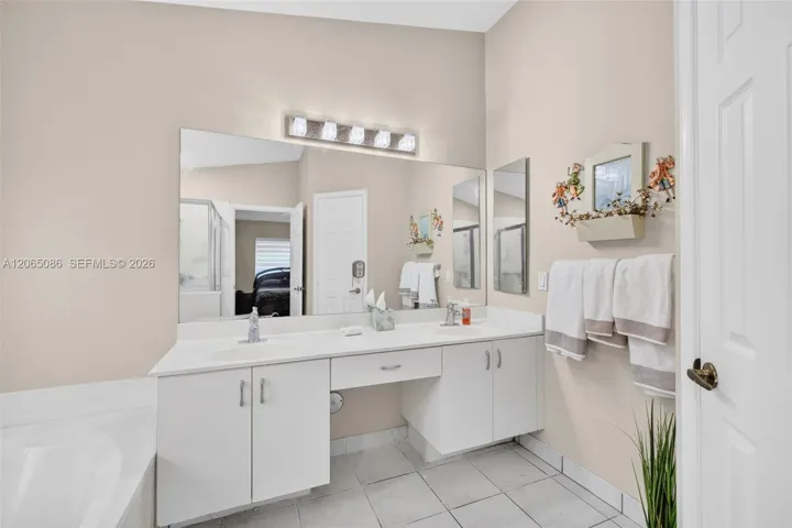 Windowed Primary Bathroom w/ Separate Shower and Tub, Dual Vanity and Separate Water Closet