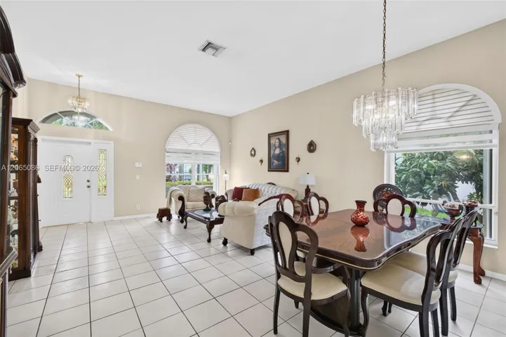 Open dining / living room area