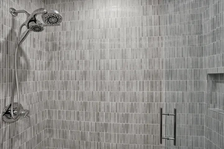 Large shower for hall bath