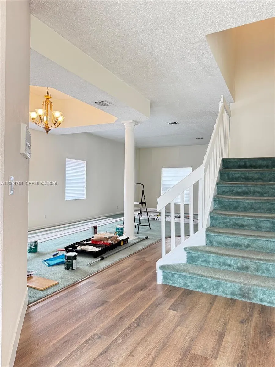 stairs and dining