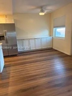 Dining Room area with custom cabinets