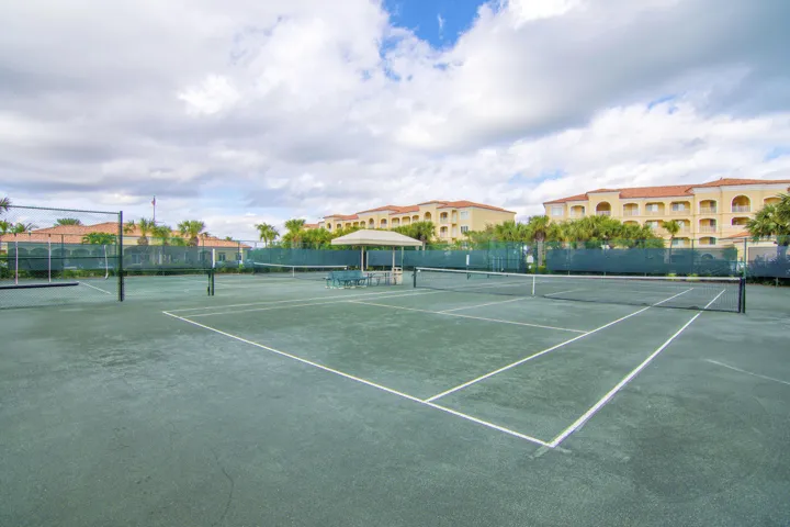 Two very nice clay tennis courts are ready for your use.